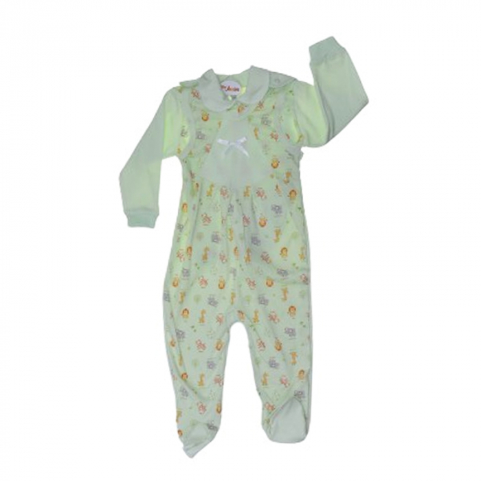 Pijama 2 piese salopeta si bluza pentru baieti Koala K847V, Verdeu [2]