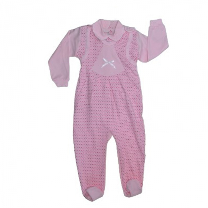 Pijama 2 piese salopeta si bluza pentru fete Koala K847RZ, Roz [2]