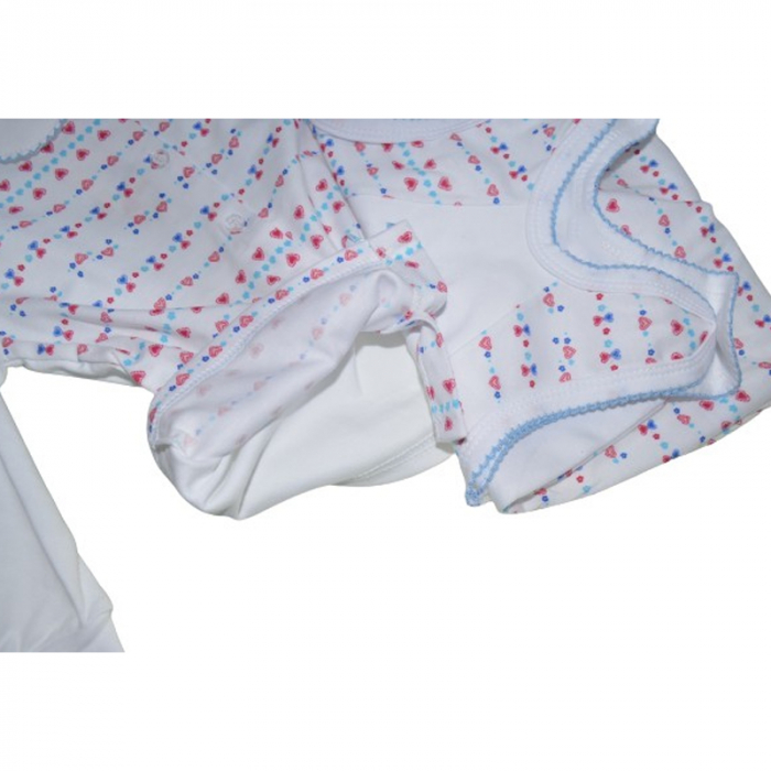 Pijama 2 piese salopeta si bluza pentru baieti Koala K847AL, Alb [4]