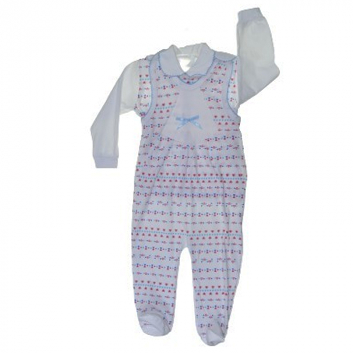 Pijama 2 piese salopeta si bluza pentru baieti Koala K847AL, Alb [2]