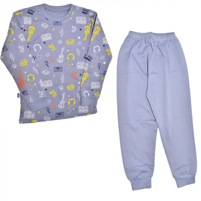 Pijama din 2 piese, pentru baieti, Mini Junior 200825G, Gri [1]