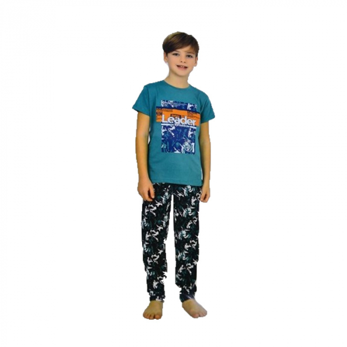 Pijama din 2 piese, pentru baieti, Mini Junior 25453T, Turcoaz [5]