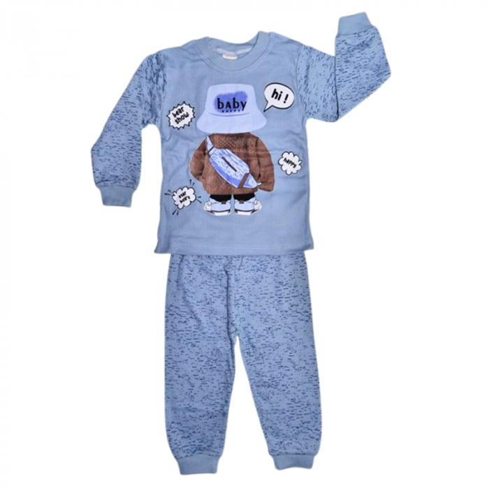 Pijama din 2 piese, pentru baieti, Mini Junior 30016A, Albastru [1]