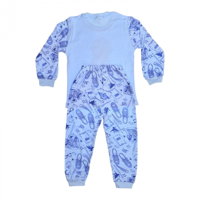 Pijama din 2 piese, pentru baieti, Mini Junior 3994A, Albastru [2]