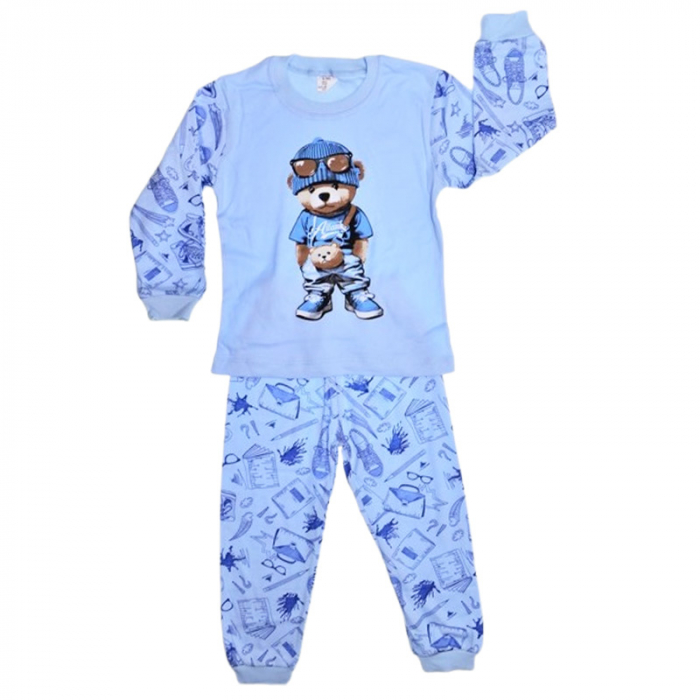 Pijama din 2 piese, pentru baieti, Mini Junior 3994A, Albastru [1]