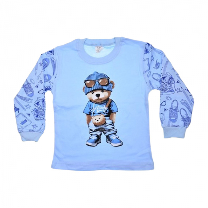 Pijama din 2 piese, pentru baieti, Mini Junior 3994A, Albastru [4]