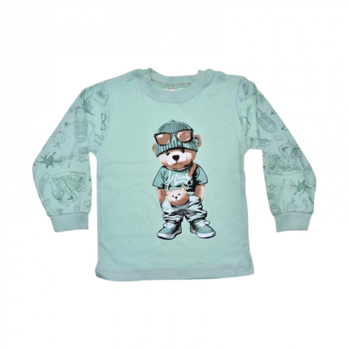 Pijama din 2 piese, pentru baieti, Mini Junior 3994V, Verde [4]