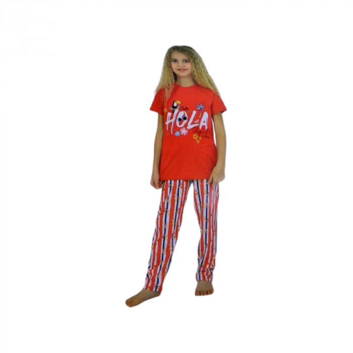 Pijama din 2 piese, pentru fete, Mini Junior 11746R, Rosu [5]