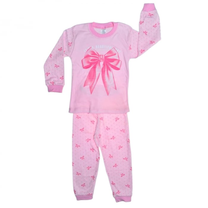 Pijama din 2 piese, pentru fete, Mini Junior 30010R, Roz [1]