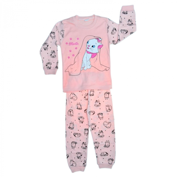 Pijama din 2 piese, pentru fete, Mini Junior 4026C, Coral [1]