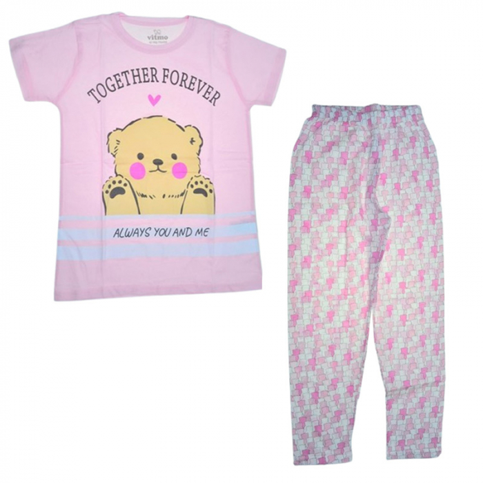 Pijama din 2 piese, pentru fete, Mini Junior 55361R, Roz [1]