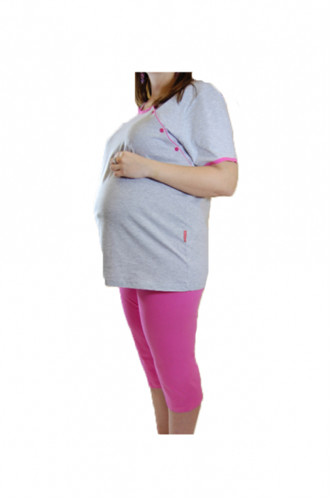 Pijama pentru alaptat Marcinkowski MEML2, Gri [4]