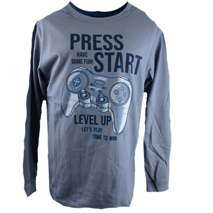 Pijama pentru baieti GT 7584-128-cm, Gri [3]