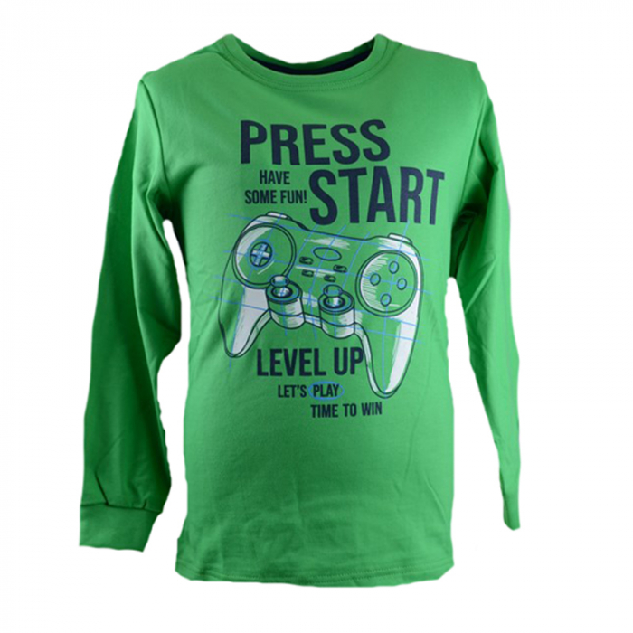 Pijama pentru baieti GT 7584-V-128-cm, Verde [2]