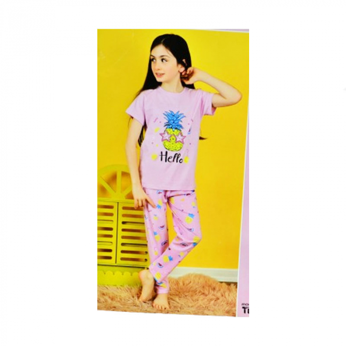 Pijama pentru fete Mini Junior PJ-61546, Roz [5]