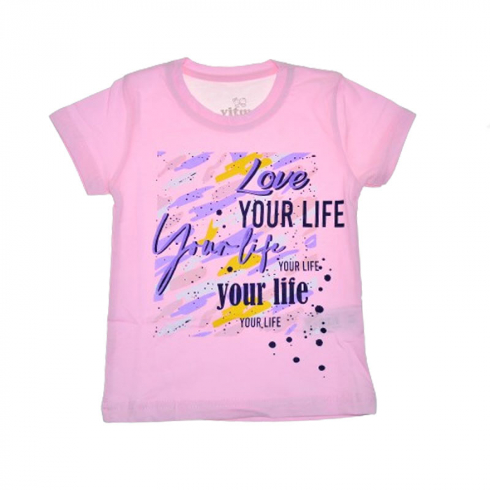 Pijama pentru fete Mini Junior PJ-76748, Roz [4]