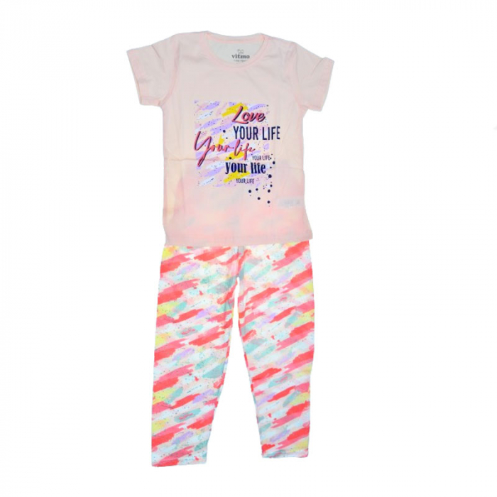 Pijama pentru fete Mini Junior PJ-76953, Roz [1]