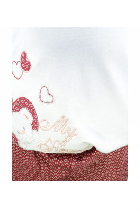 Pijama pentru gravide FLZ FLZ3M, Visiniu [3]