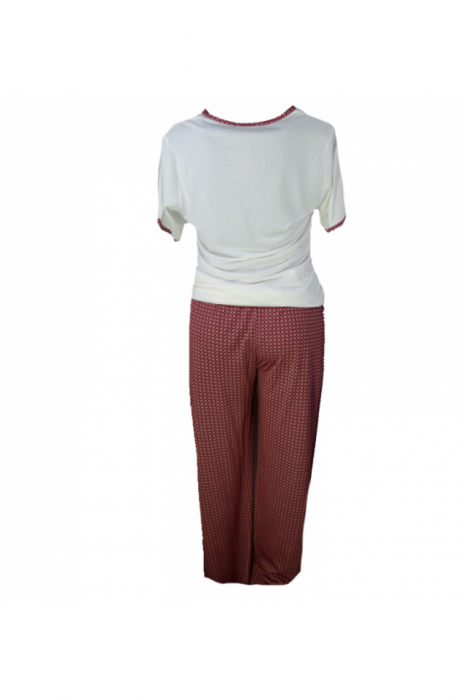 Pijama pentru gravide FLZ FLZ3M, Visiniu [2]