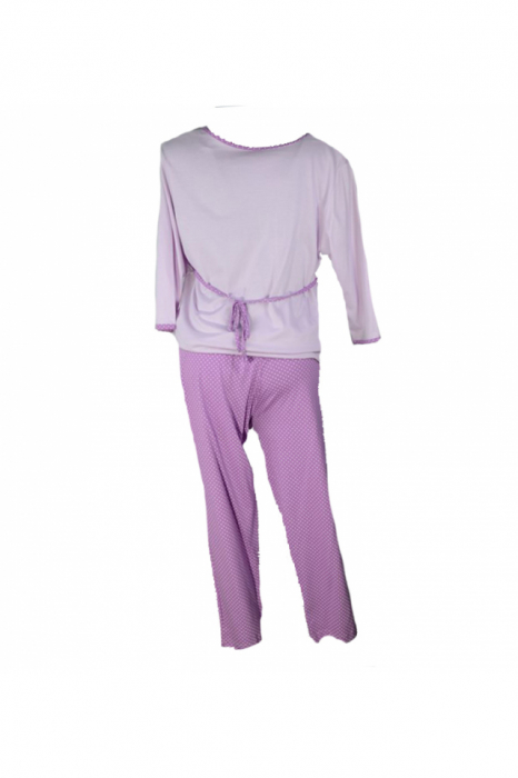 Pijama pentru gravide Regina RGN1M, Mov [2]