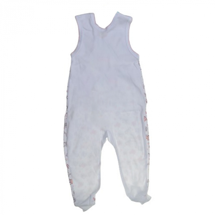 Pijama tip salopeta pentru fete Koala KK829A, Alb [2]