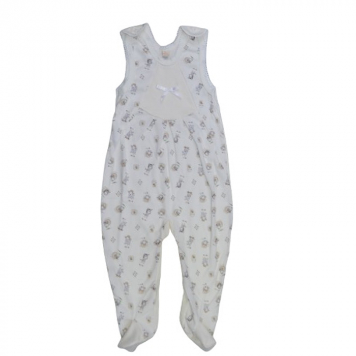 Pijama tip salopeta pentru baieti Koala KK829C, Crem [1]