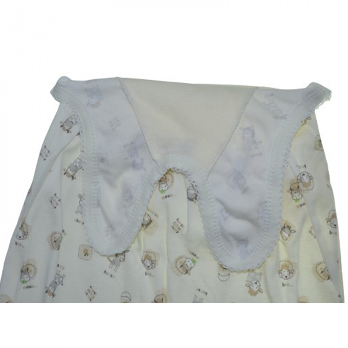Pijama tip salopeta pentru baieti Koala KK829C, Crem [3]