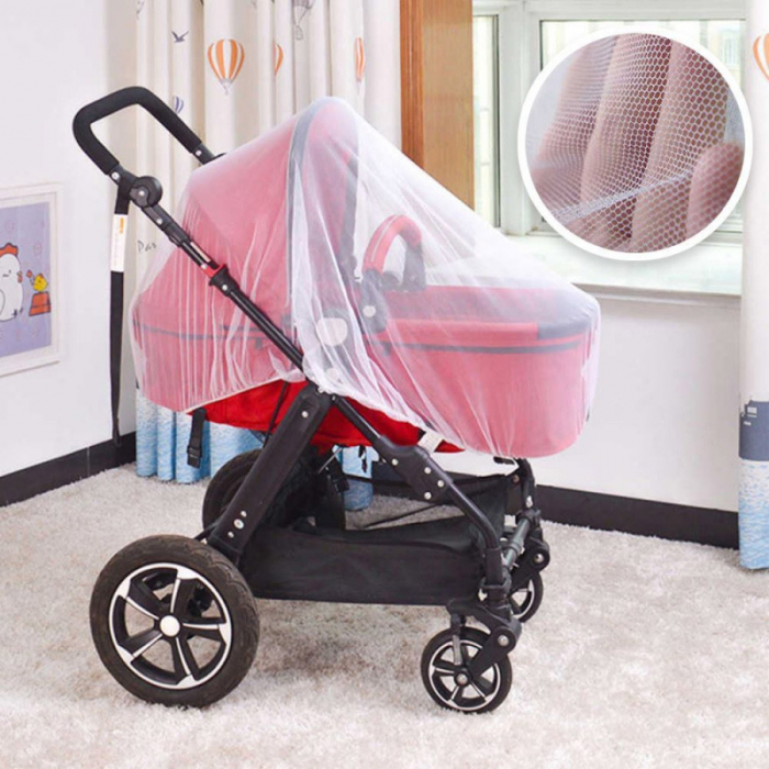 Plasa impotriva insectelor pentru carucior Akuku A0445, Alb [4]