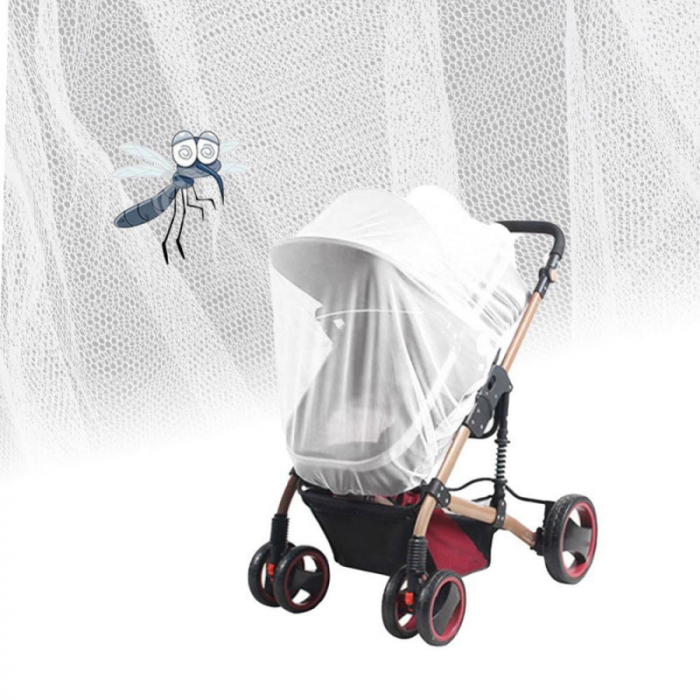 Plasa impotriva insectelor pentru carucior Akuku A0445, Alb [3]