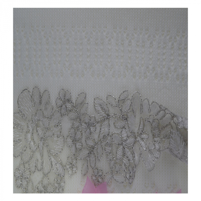 Pled 92 x 83 cm pentru fete Mini Junior 1042, Alb [2]
