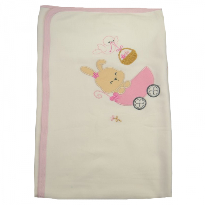 Pled 75 x 85 cm pentru fete Mini Junior 60-88, Roz [1]