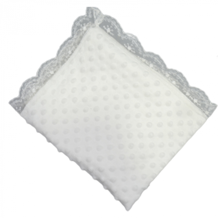 Pled 80 x 90 cm pentru baieti Mini Junior BBY-30, Alb [1]