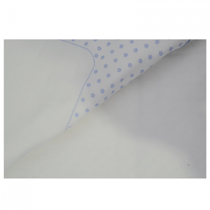 Pled 85 x 83 cm pentru baieti Mini Junior 85-55A, Alb [2]