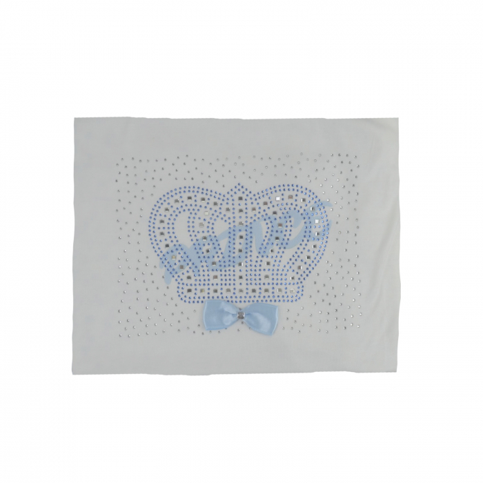 Pled 85 x 85 cm pentru baieti Mini Junior 939, Alb [1]