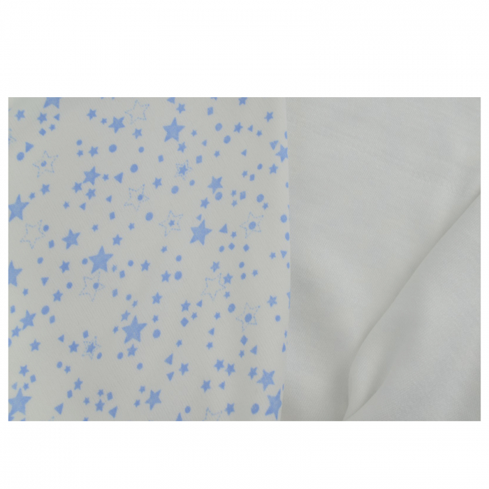 Pled 85 x 85 cm pentru baieti Mini Junior 939, Alb [2]