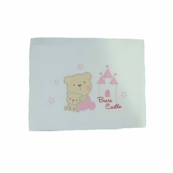 Pled 88 x 78 cm pentru fete Mini Junior 60-88A, Alb [1]