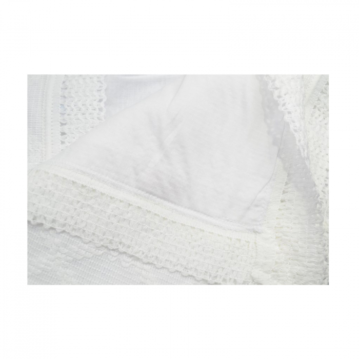 Pled 90 x 80 cm pentru baieti Mini Junior B213, Alb [3]