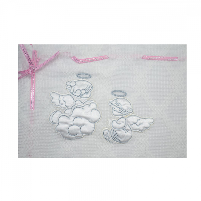 Pled 90 x 80 cm pentru fete Mini Junior B216, Alb [2]