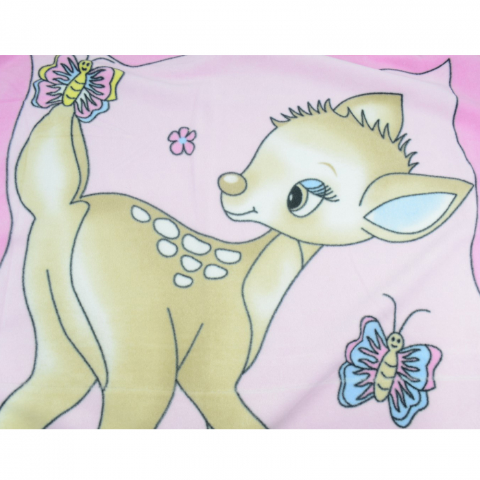 Pled 90 x 80 cm pentru fete Mini Junior PRR-13, Roz [4]