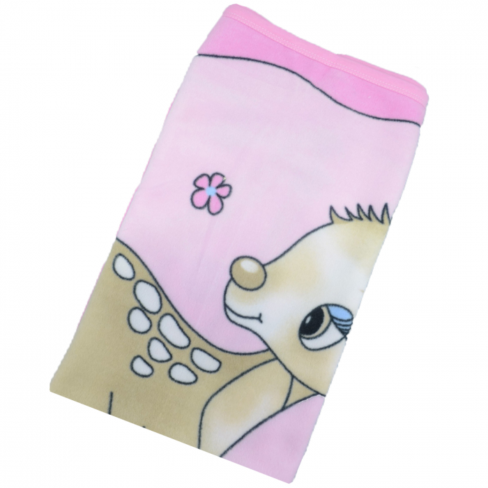 Pled 90 x 80 cm pentru fete Mini Junior PRR-13, Roz [5]