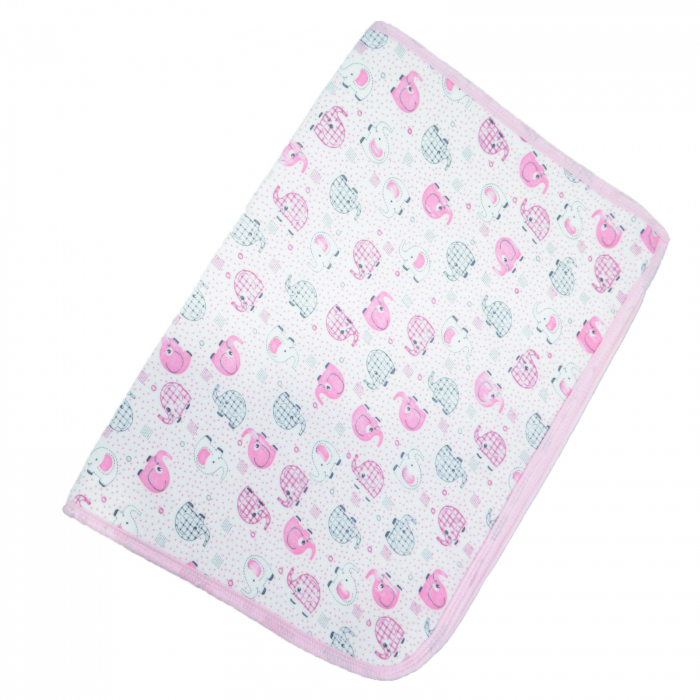 Aleza impermeabila si refolosibila din bumbac 60 x 40 cm pentru fete, Mini Junior ALZ0209R, Roz [1]