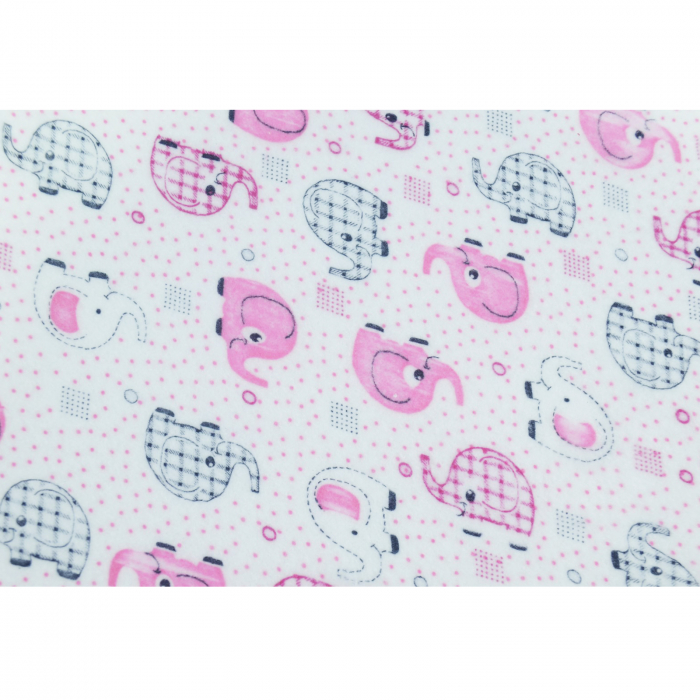 Aleza impermeabila si refolosibila din bumbac 43 x 32 cm pentru fete, Mini Junior ALZ0209R2, Roz [2]