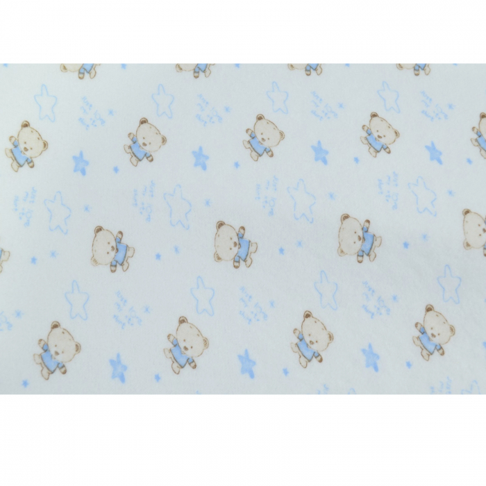 Aleza impermeabila si refolosibila din bumbac 70 x 50 cm pentru baieti Mini Junior PRR-3, Albastru [2]