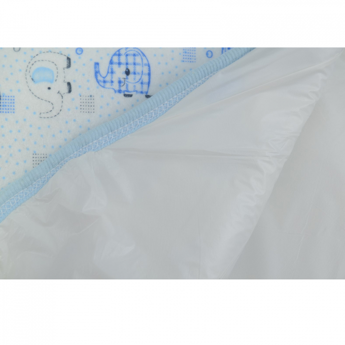 Aleza impermeabila si refolosibila din bumbac 60 x 40 cm pentru baieti, Mini Junior ALZ0209A, Albastru [4]