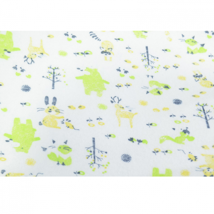 Aleza impermeabila si refolosibila din bumbac 70 x 50 cm pentru baieti Mini Junior PRR-7, Verde [2]
