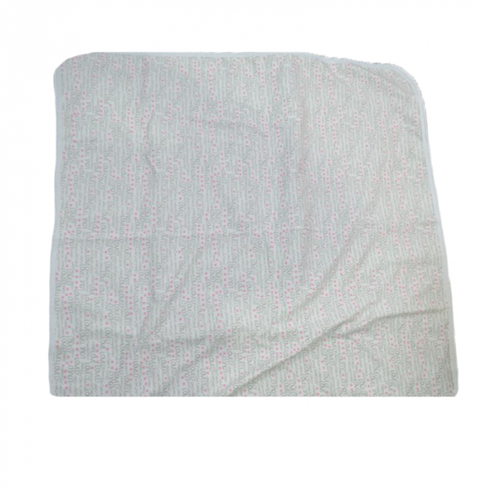 Pled pentru fete 80 x 80 cm Mini Bimbi MNB-2, Alb [2]