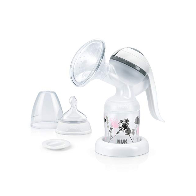 Pompa de san manuala Nuk Jolie cu absorbante pentru san cadou 252090, Alb [5]