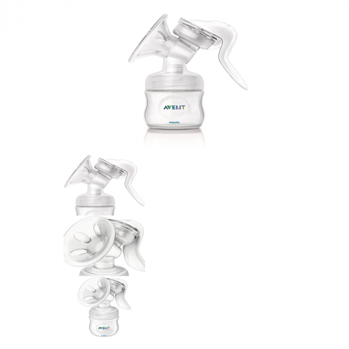 Pompa de san manuala Philips Avent Natural SCF330/20, Transparent [4]