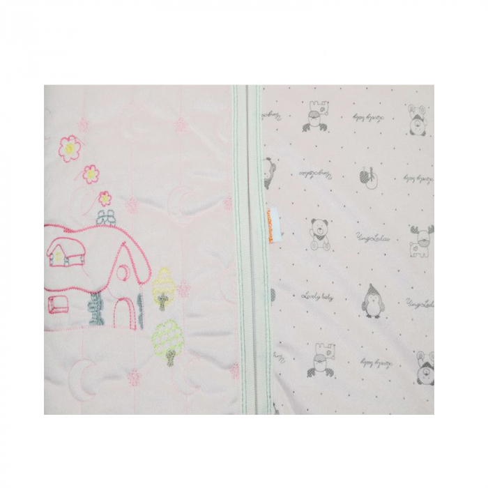Port-bebe 85 x 90 cm pentru Fete Bebelinna PBTY1-R, Roz [2]