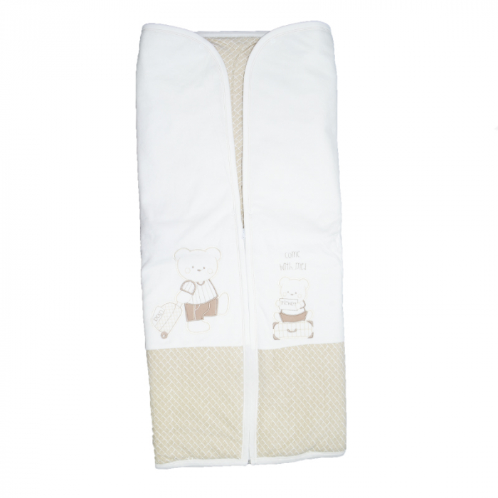 Port bebe pentru baieti 90 x 85 cm Bebelina 216CR, Crem [4]